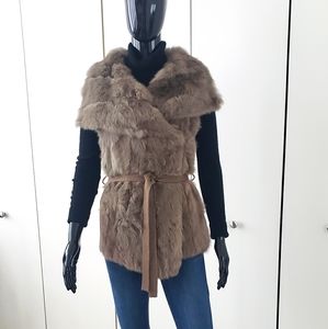 LA FIORENTINA Rabbit Fur Vest